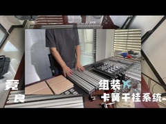 Montar as amostras em bracket-Circlip Suspensão Sistema