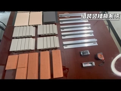 Montar o sistema de painéis suspensos verticais de suportes de amostras