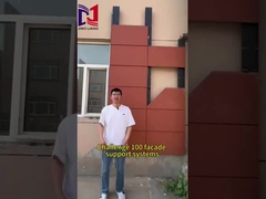 Sistema de apoio de fachada de alumínio fácil de instalar e ajustável