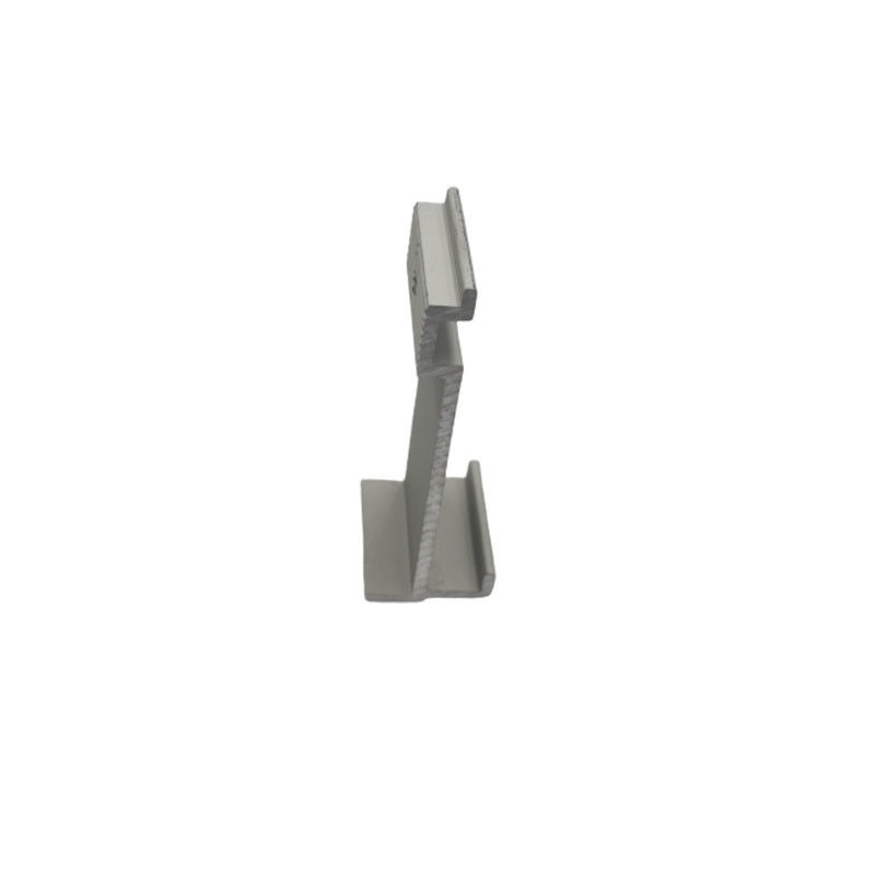 Sistema de suporte de revestimento de clips de extrusão de alumínio cor natural personalizada