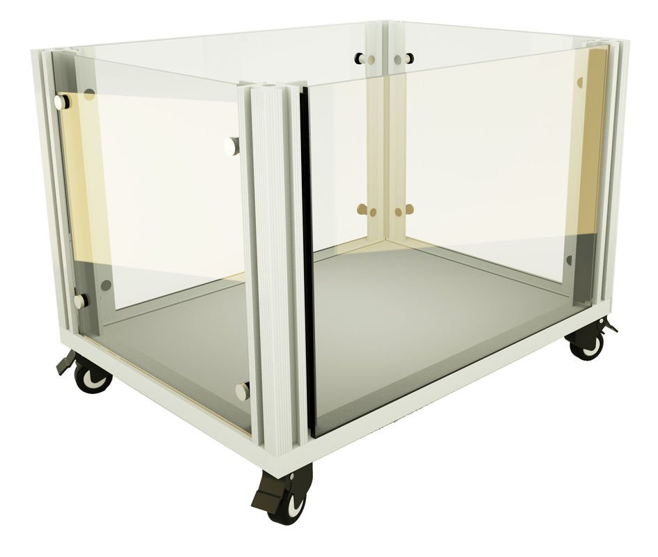 Painel de malha Cachoeira de cães de metal Kennel de cães de metal com porta deslizante 4 rodas Requer montagem fácil