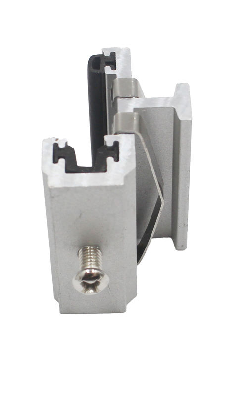 Sistema de suporte de revestimento de durabilidade anodizado natural ajustável com resistência à corrosão