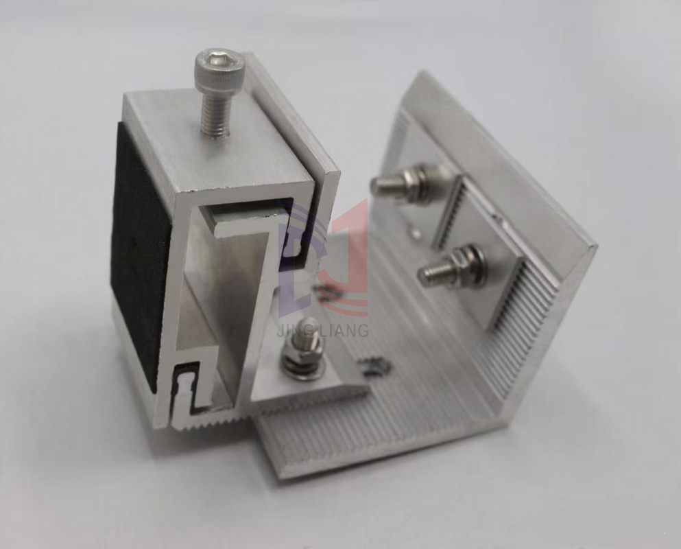 Componentes de clip de alumínio duráveis ​​e anticorrosivos de fácil instalação para sistema de suporte de fachada