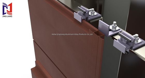 Sistema de suporte de fachada ventilada de terracota para painel de 20 mm com alta durabilidade